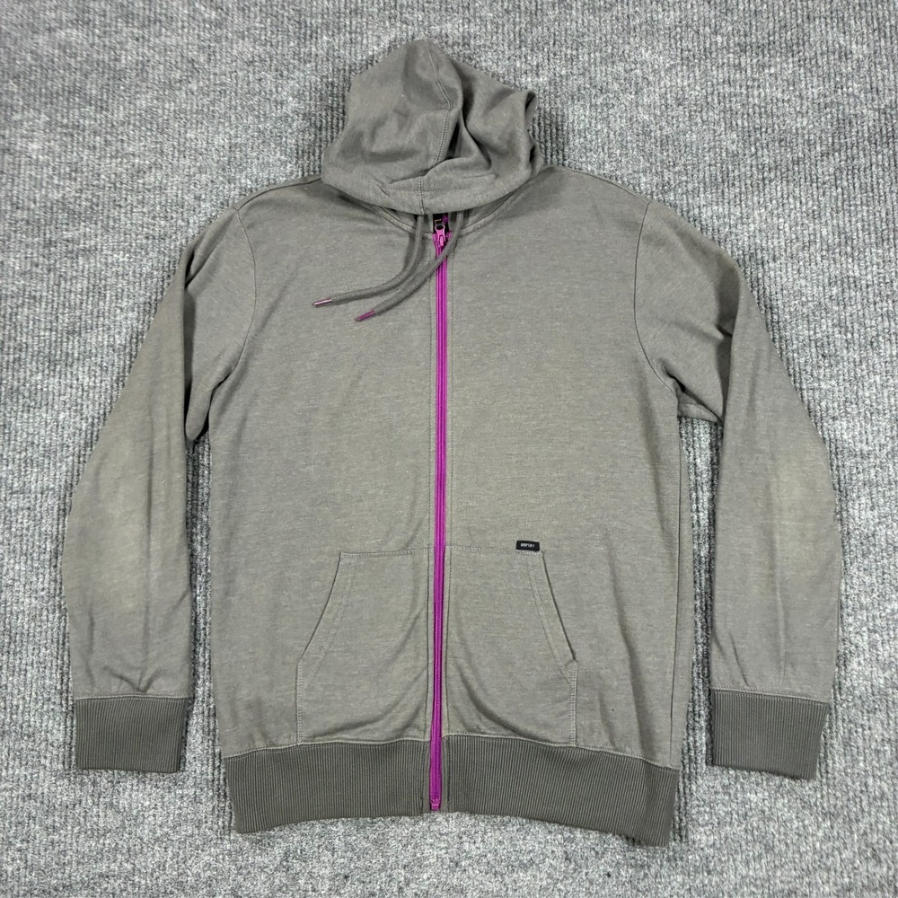 Amplify Gray Full Zip Hoodie Sweatshirt Mens Size XL Outdoor Casual Long Sleeve